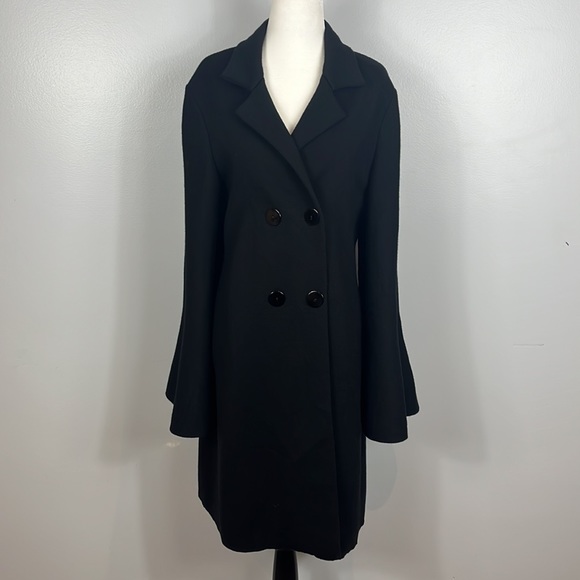 D. Exterior Black Wool Knit Sweater Jacket made in Italy - Picture 4 of 17